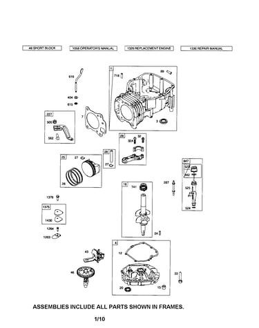 Cylinder/crankshaft/crankcase