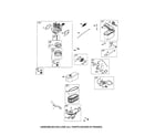 Briggs & Stratton 111P02-0783-F1 carburetor/fuel tank diagram