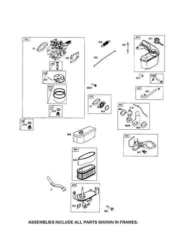 Carburetor/fuel tank