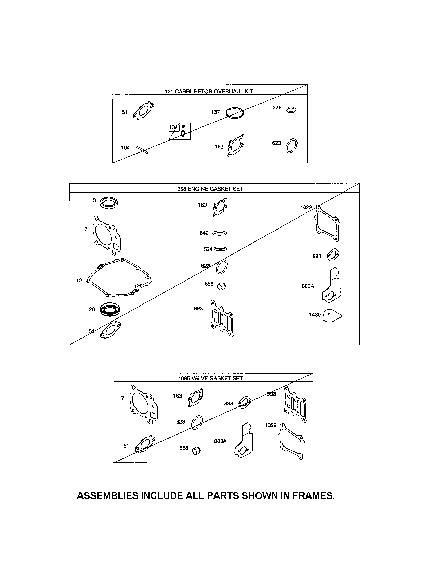 Gasket sets