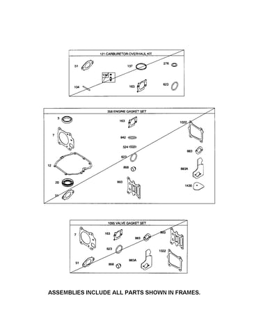 Gasket sets