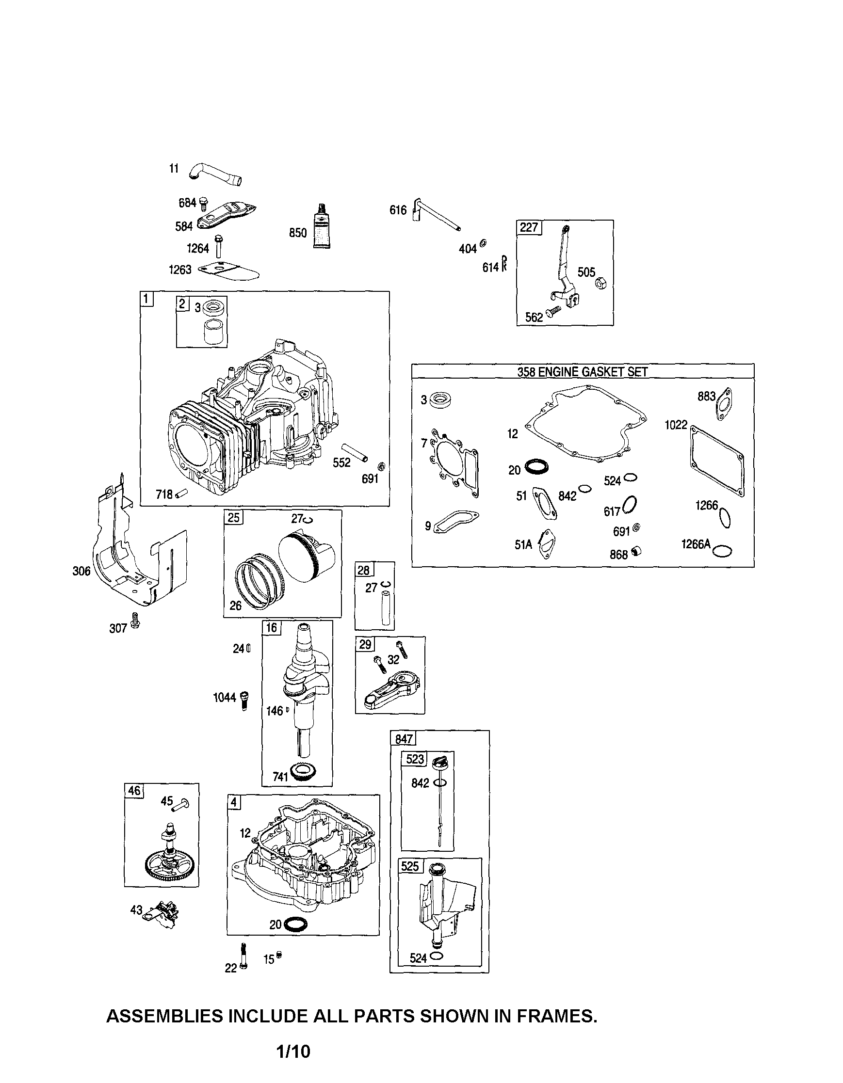 Cylinder/crankshaft/crankcase
