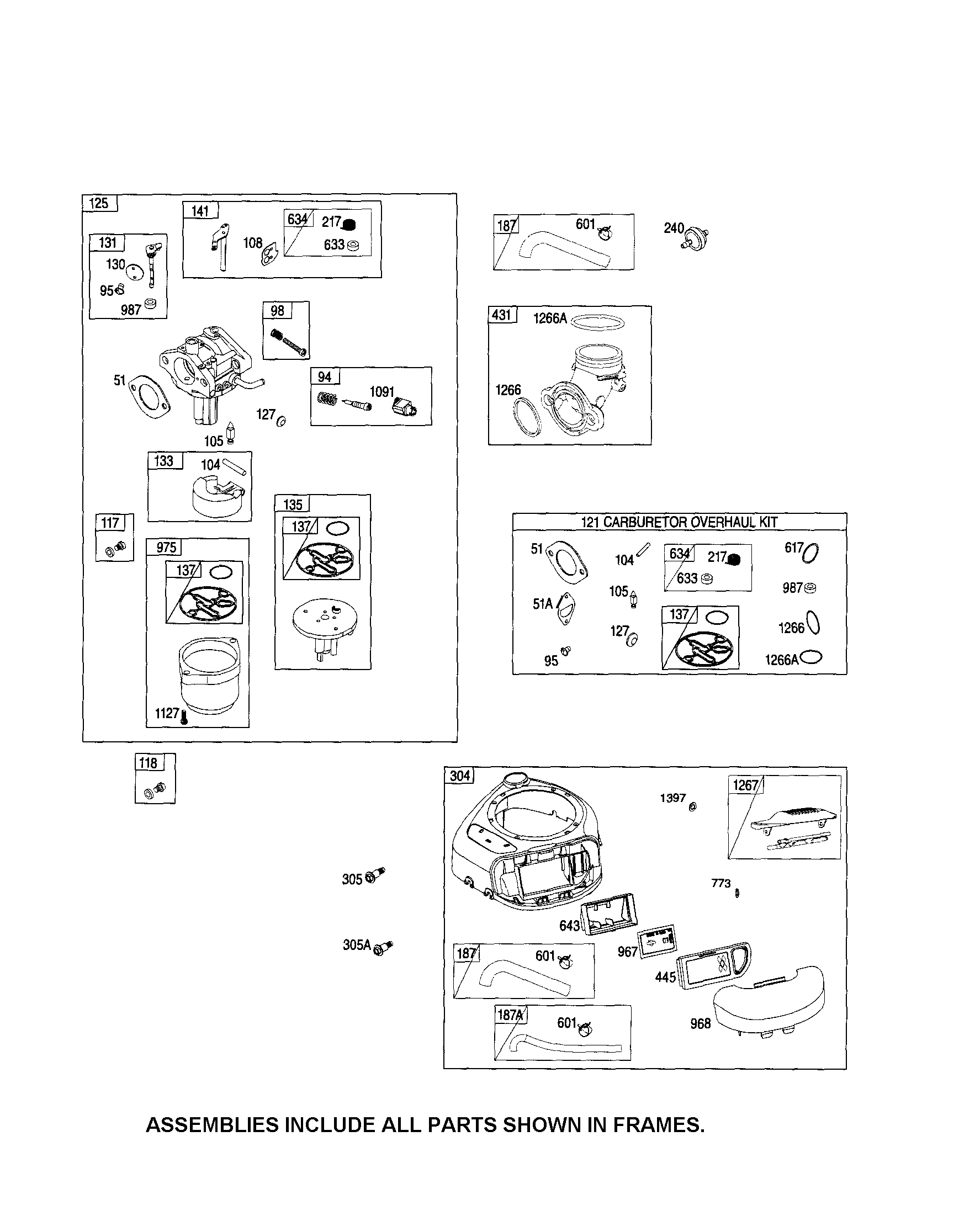 Carburetor/blower housing