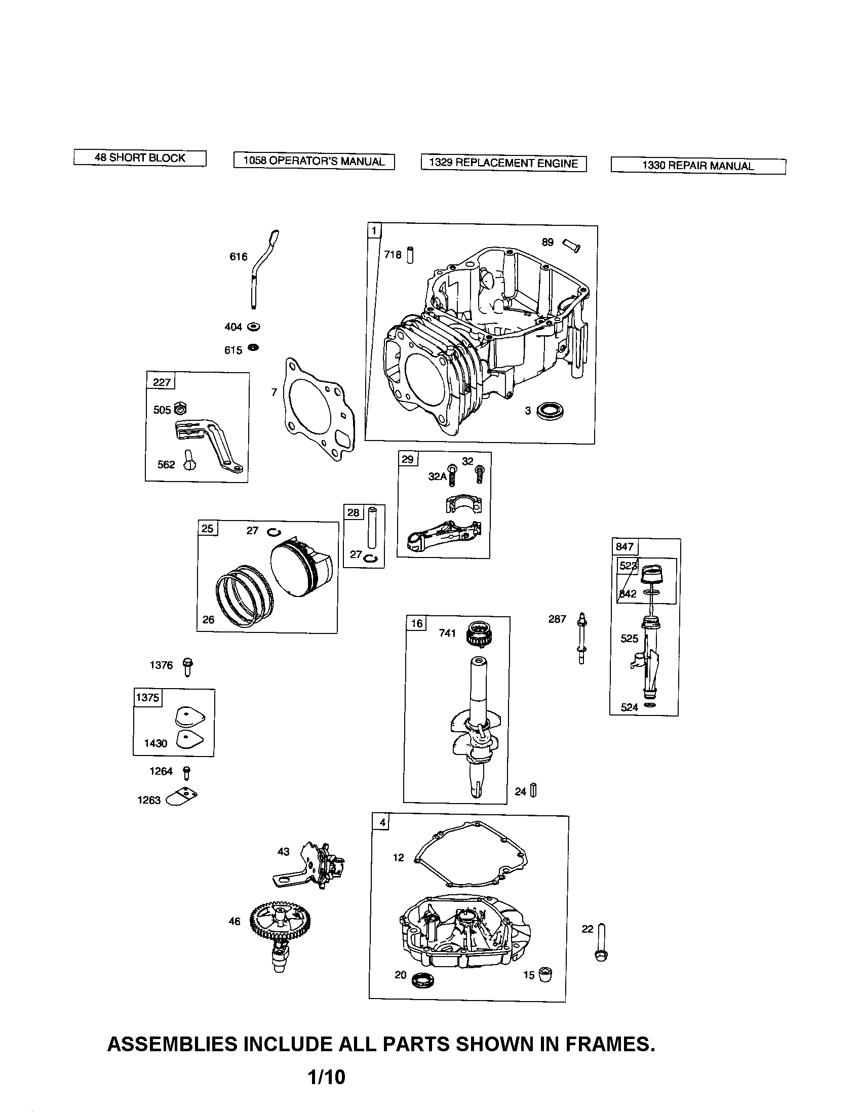Cylinder/crankshaft/crankcase