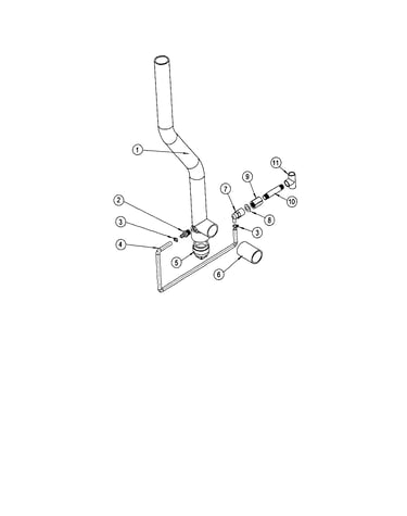 Exhaust tee/condensate trap