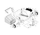 Craftsman 917376391 drive control/gear case/wheels diagram