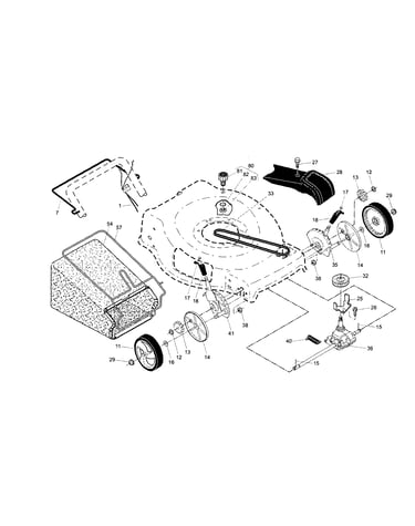 Drive control/gear case/wheels
