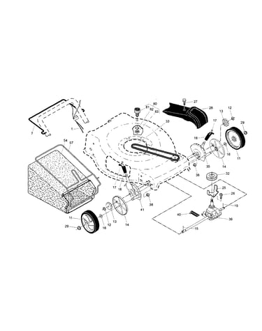 Drive control/gear case/wheels