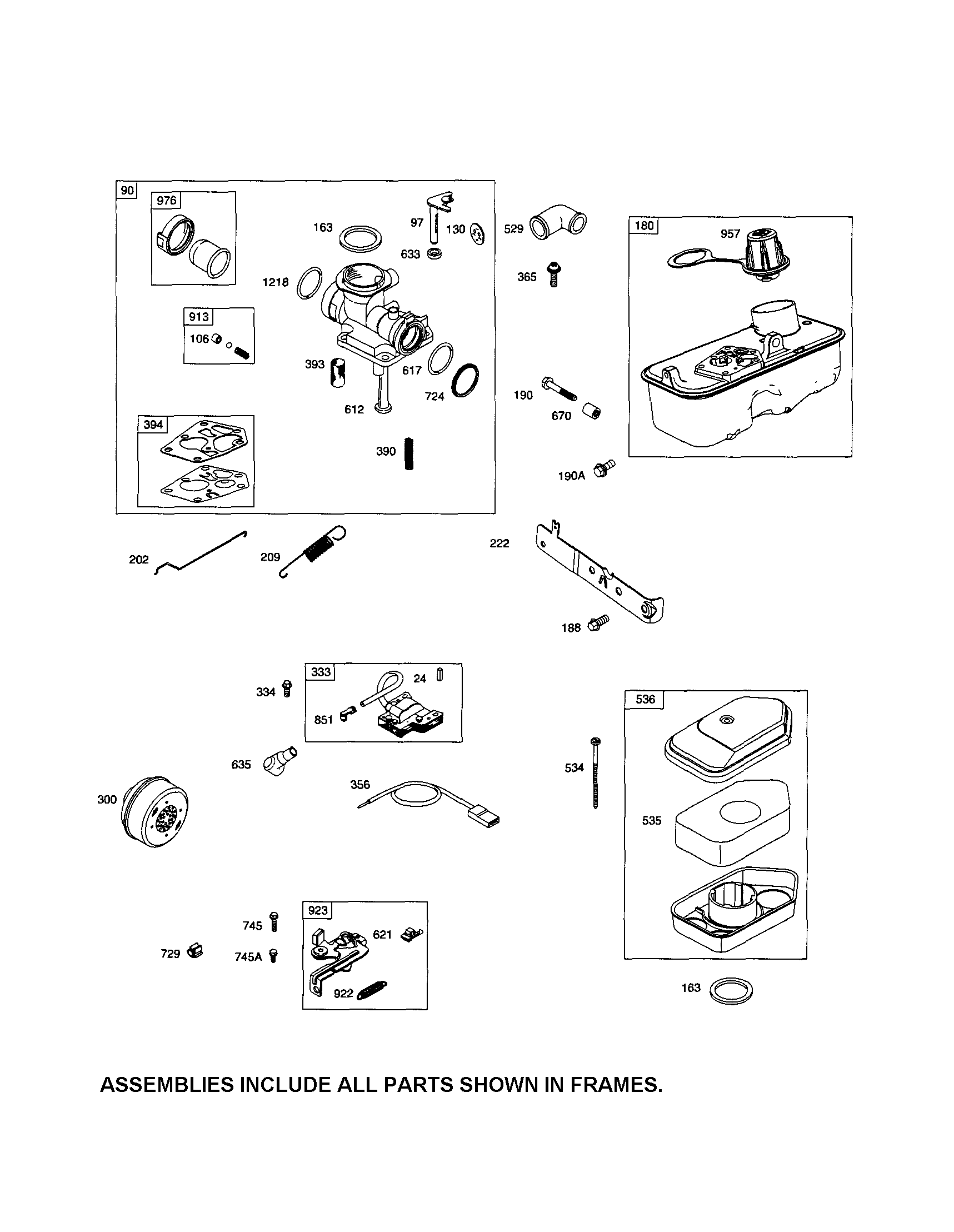 CARBURETOR/FUEL TANK