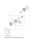 Rewind starter/blower housing