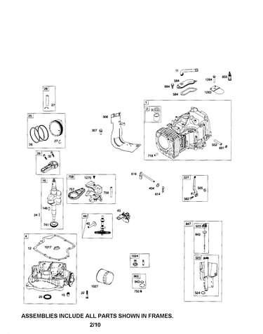Cylinder/crankshaft/crankcase