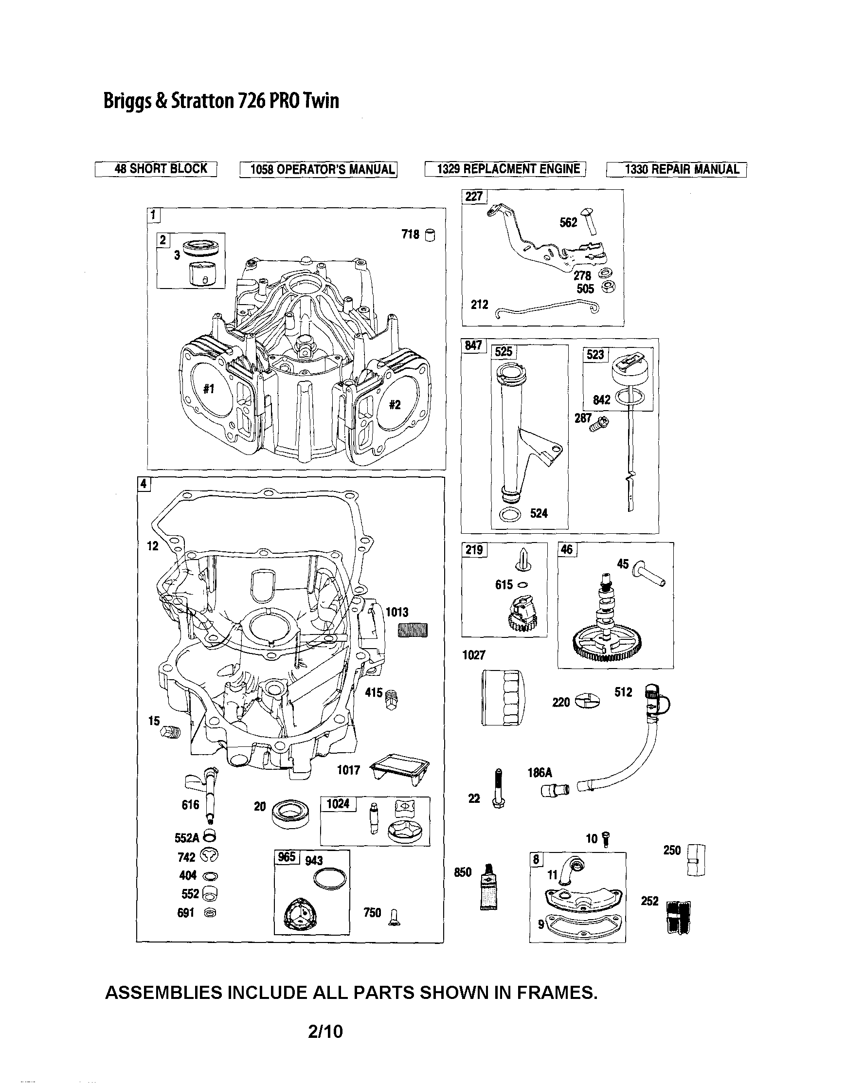 Cylinder/sump