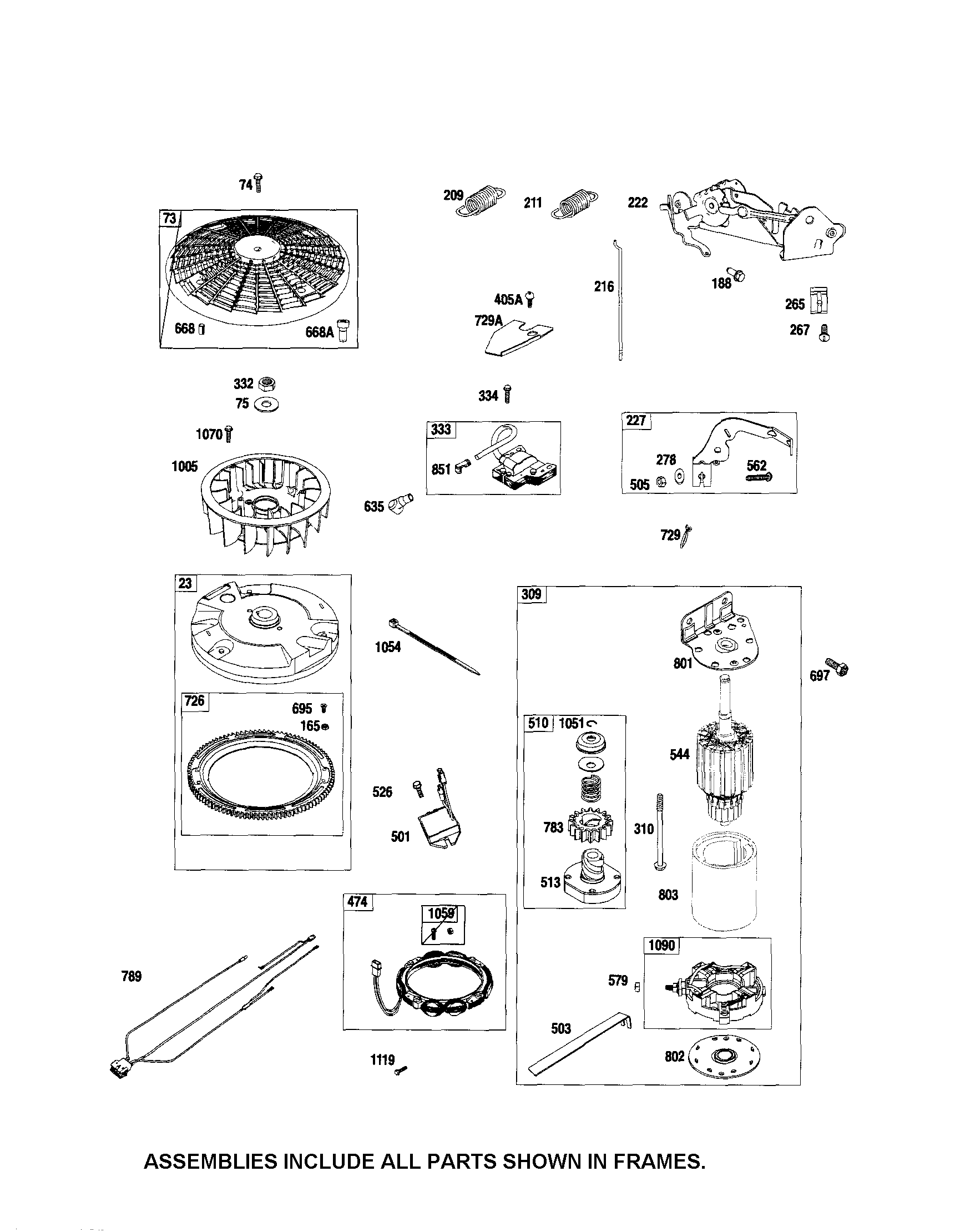 Starter motor/flywheel