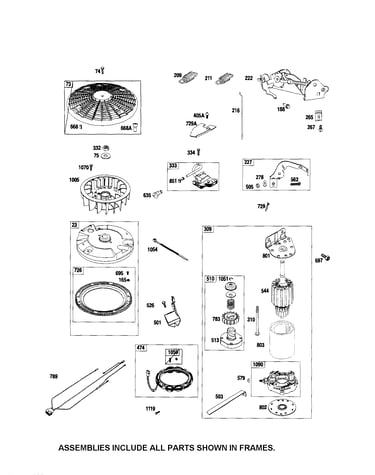 Starter motor/flywheel
