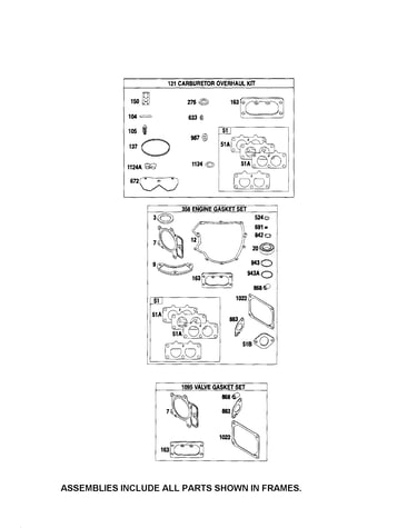Gasket sets
