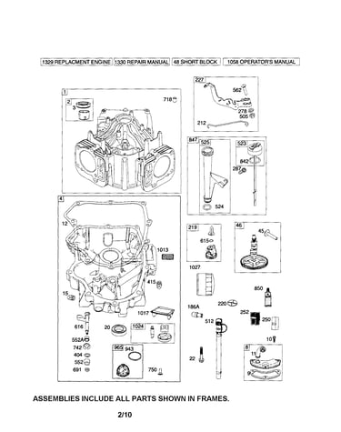 Cylinder/sump