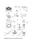 Starter motor/flywheel