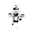 Kmart 17757011-6 charcoal grill diagram