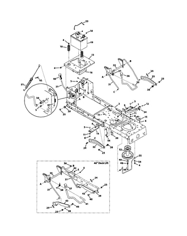 Frame & pto lift