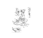 Craftsman 247289110 deck/spindle pulley diagram