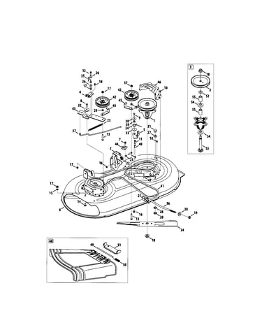 Deck/spindle pulley