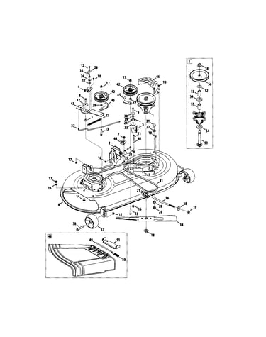 Deck/spindle pulley