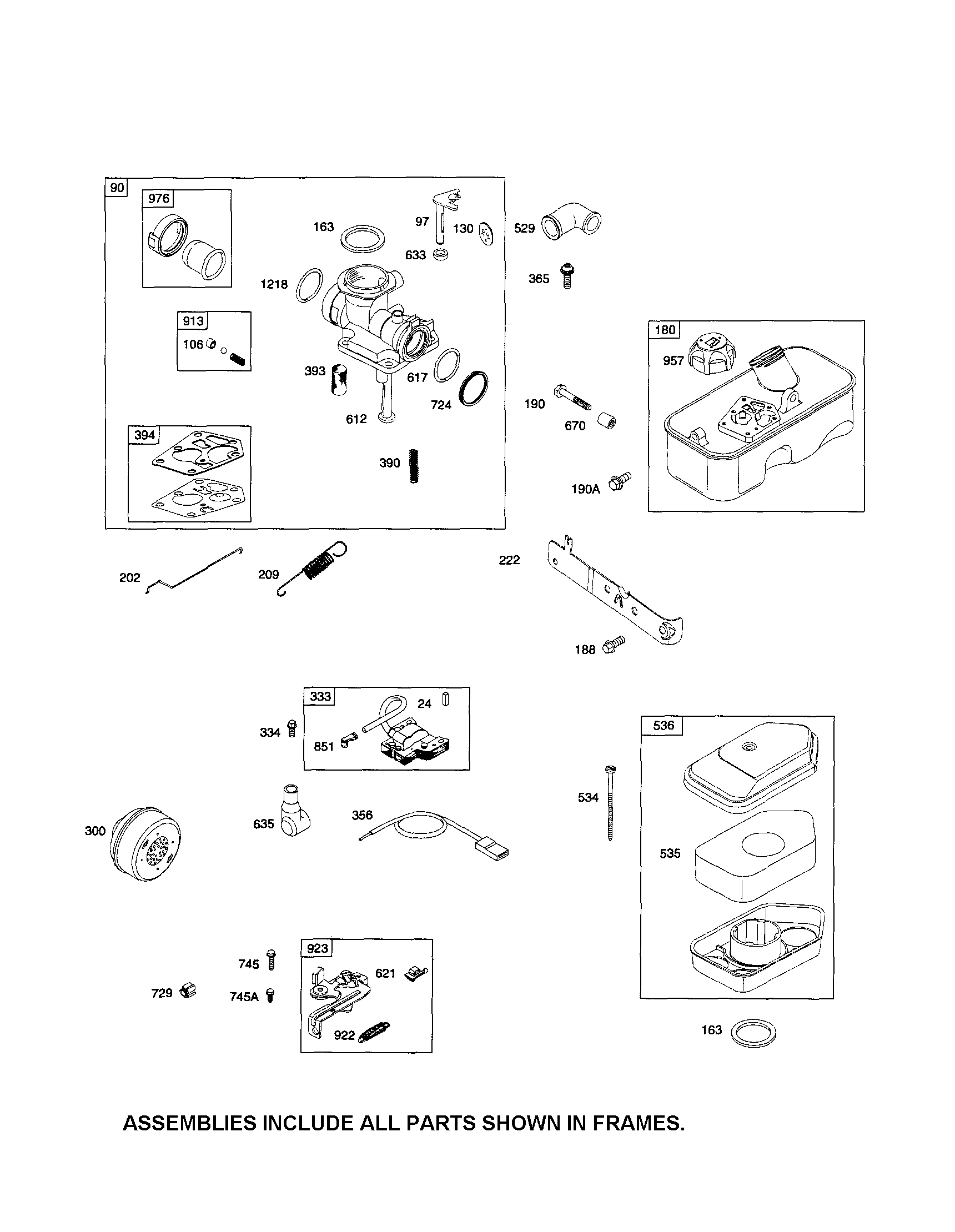 Carburetor/fuel tank