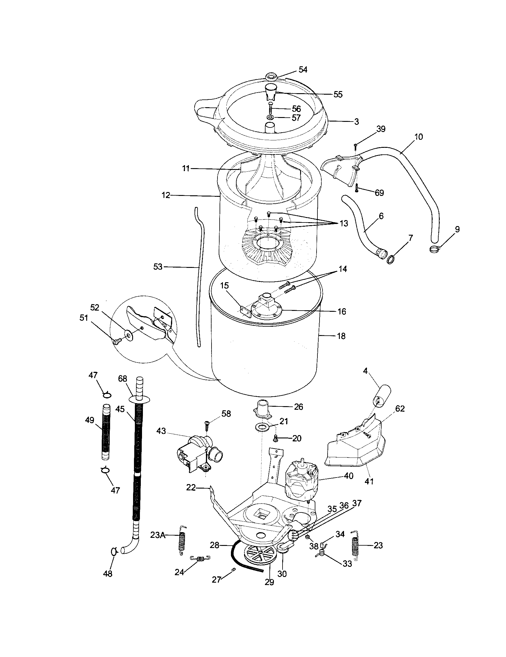 Motor/tub