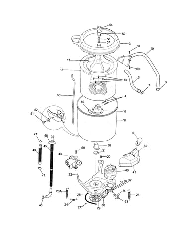 Motor/tub
