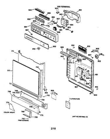 Door/control panel