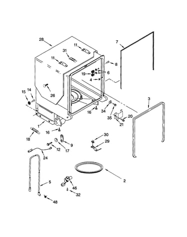 Tub and frame