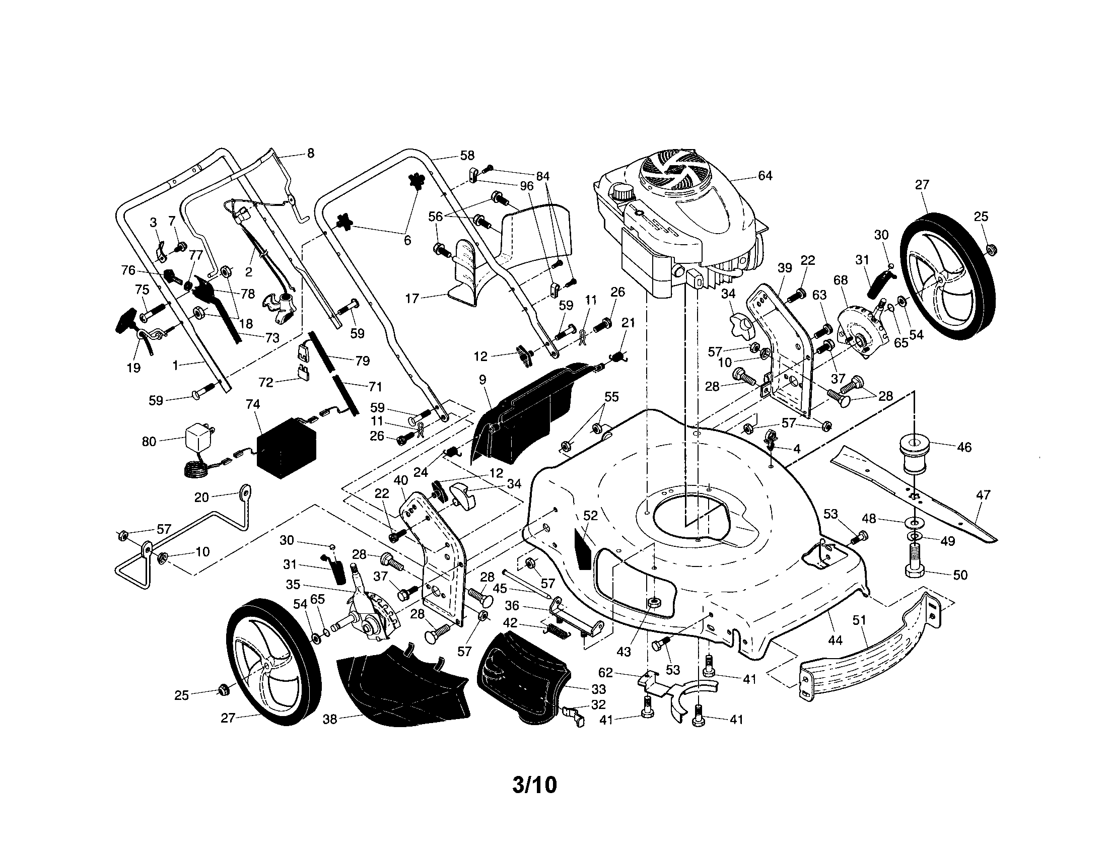 ENGINE/HANDLE/WHEELS
