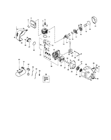 Fuel tank/crankshaft/crankcase