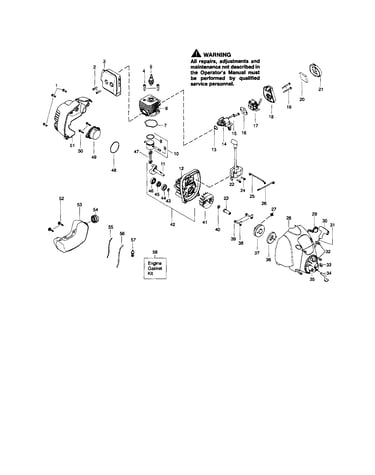 Fuel tank/crankshaft/crankcase