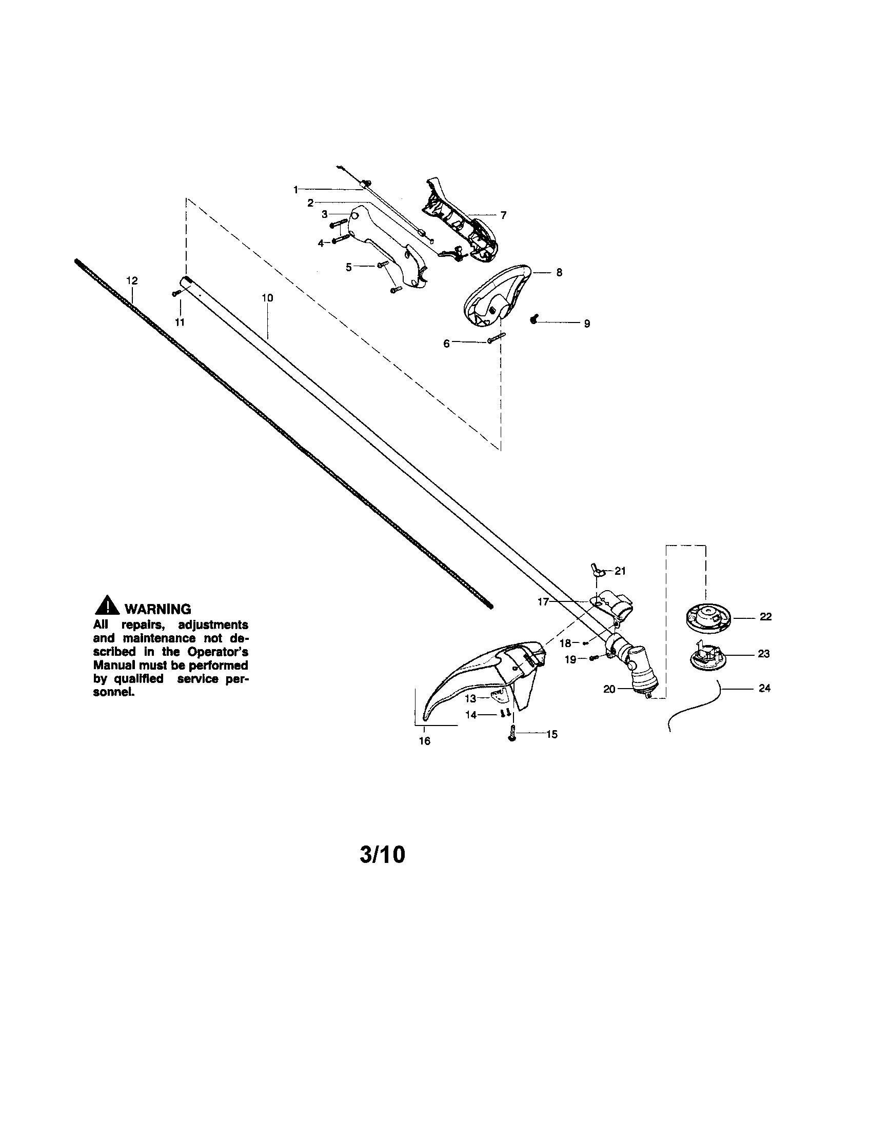 DRIVE SHAFT/SHIELD/HANDLE