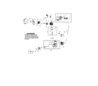 Poulan PPB430VS TYPE 1 muffler/crankshaft/crankcase diagram