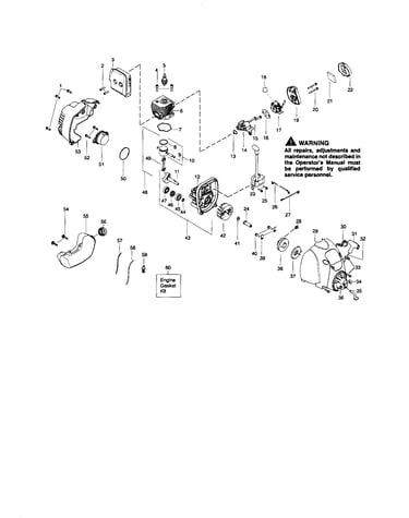 Cylinder/crankshaft/crankcase