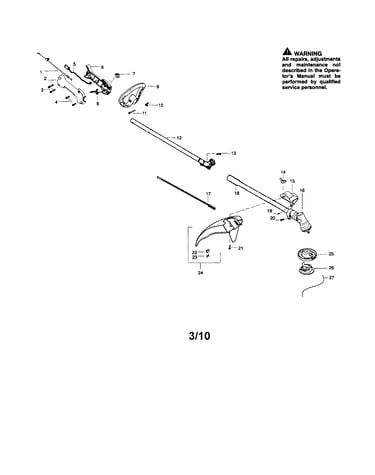 Drive shaft/shield/handle