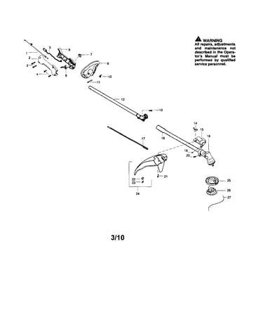 Drive shaft/shield/handle