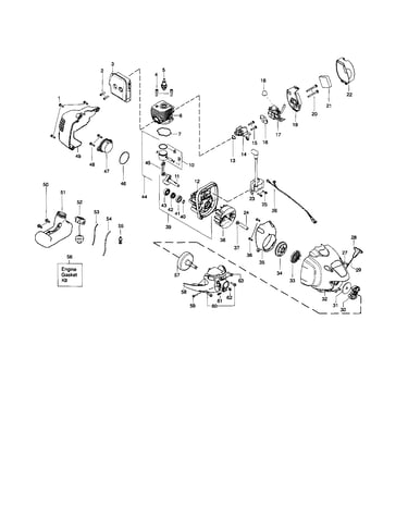 Cylinder/crankshaft/crankcase