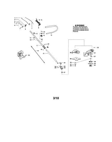 Drive shaft/handle/shield
