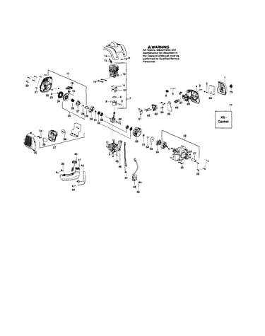 Cylinder/crankshaft/crankcase