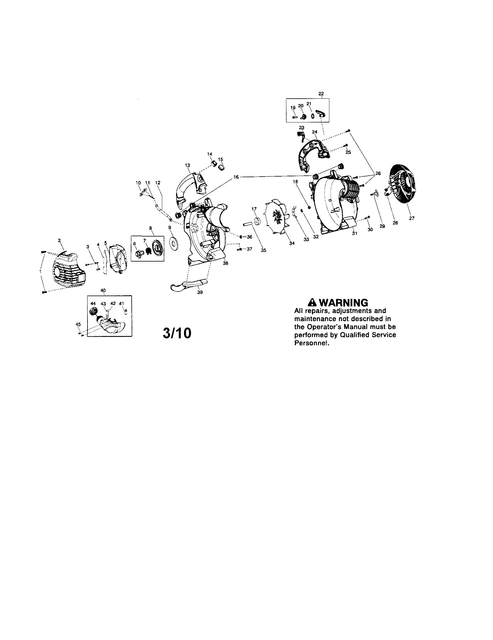 Scroll/handle/impeller