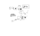 Poulan SM210VS TYPE 1 cylinder/crankcase/crankshaft diagram