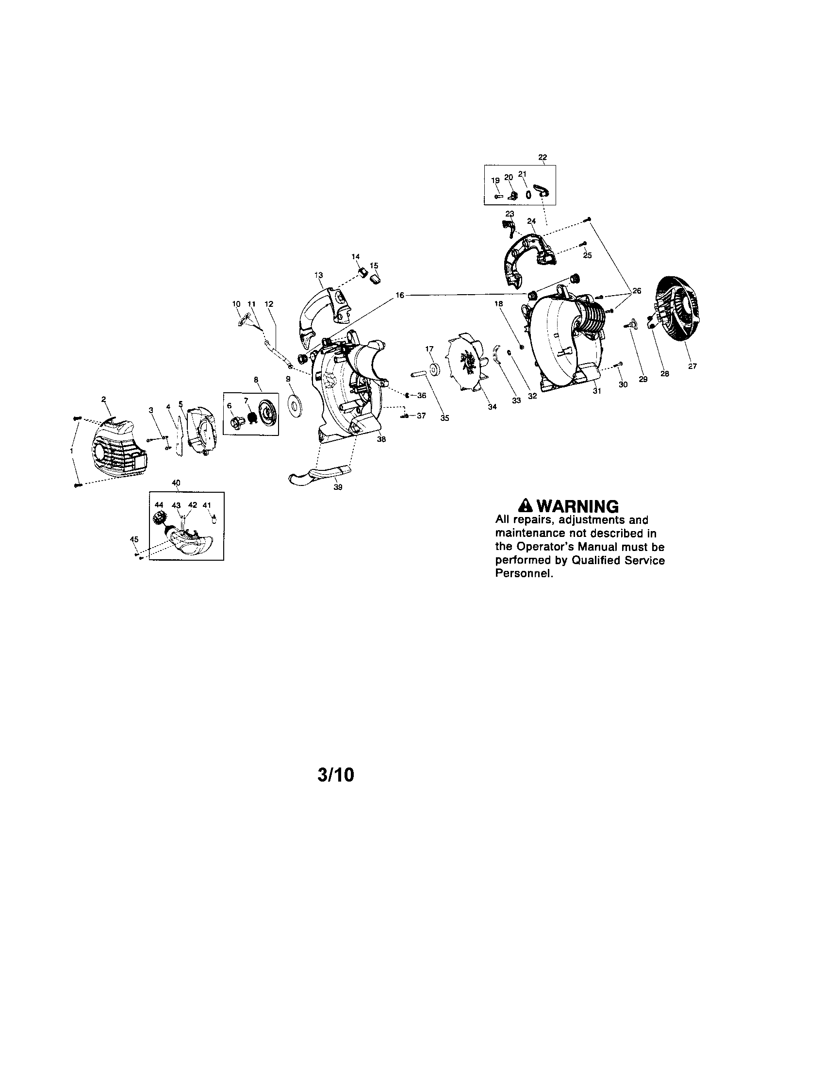 Scroll/handle/impeller