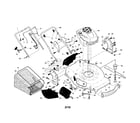 Craftsman 917254540 engine/housing/handle diagram