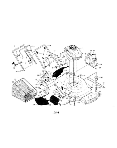 Engine/housing/handle