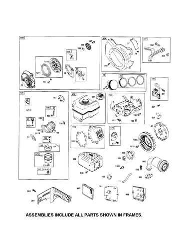 Rewind starter/carburetor