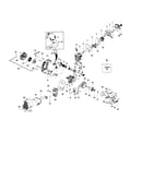 Cylinder/fuel tank/starter