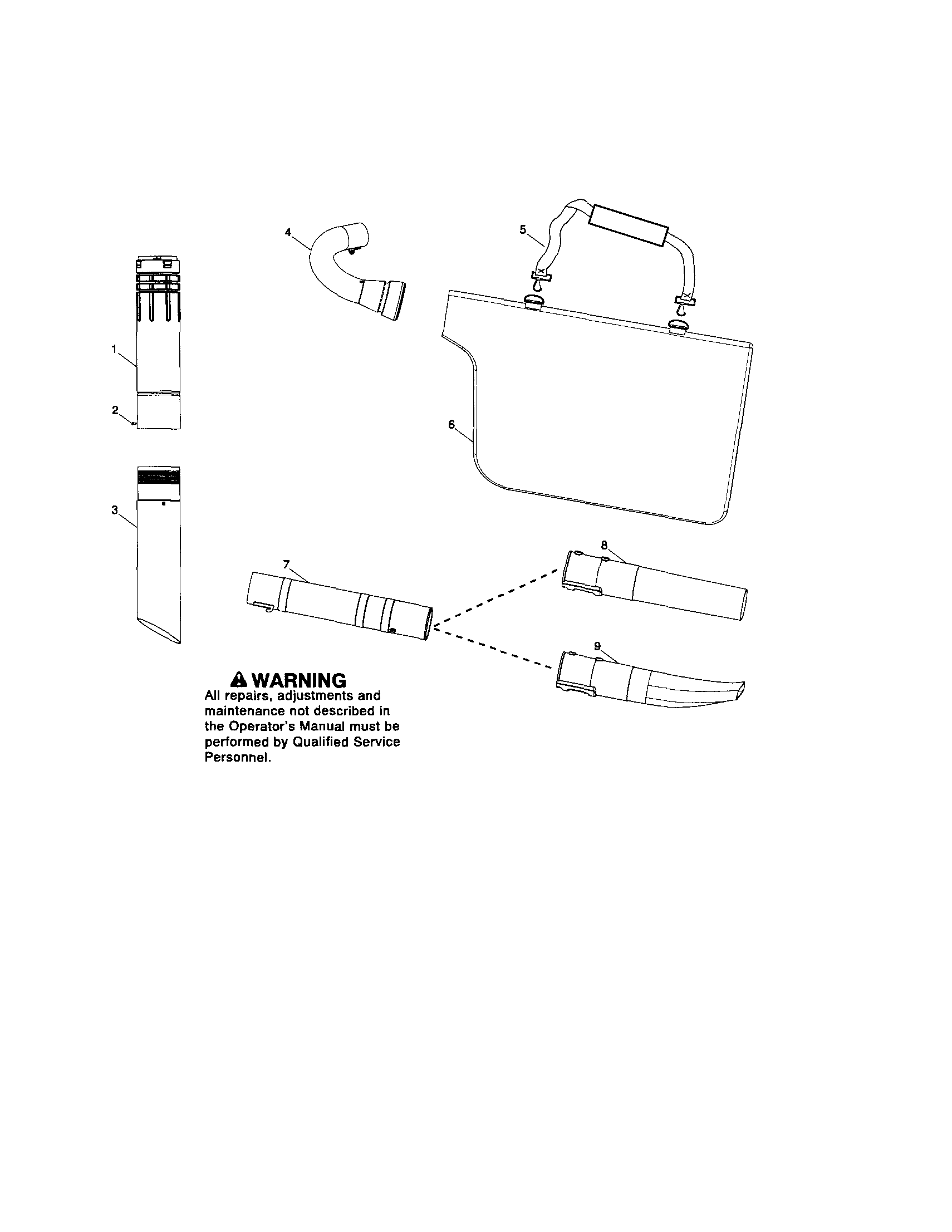 Vac tubes & bag